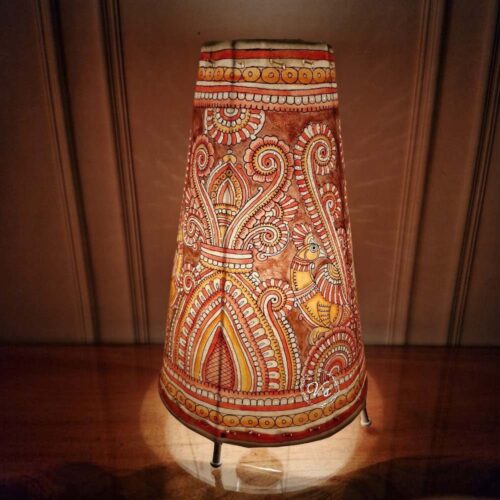 Hand Painted Traditional Table Top Lamp Single - 13 Inches