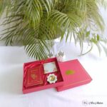 Bhagwat Gita or Sunderkand Book, Marble Chowki with Diya