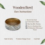 Handcrafted Harmony Wooden Bowl with Spoon and Fork – 10 Inches - Image 6