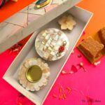 Mother of Pearl Chowki with Metal Votive Candle and Tealight Holder - Image 2