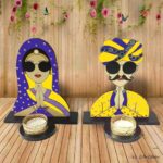 Rajasthani Couple Handcrafted Tealight Holder - Image 6