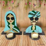 Rajasthani Couple Handcrafted Tealight Holder - Image 5