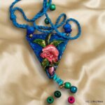 Hand Painted Terracotta Pendant Earring Set