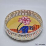 Divine Lotus German Silver Basket - 8 Inches