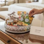 Ethereal Lotus Blossom German Silver Basket - 8 Inches - Image 3