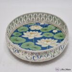 White Lotus Premium German Silver Basket - 8 Inches