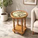 Mangowood Green Magnolia Accent Table