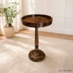 Natural Mangowood Pedestal Table