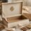 Elegant gift hamper box empty for personalised wedding and festive gifting