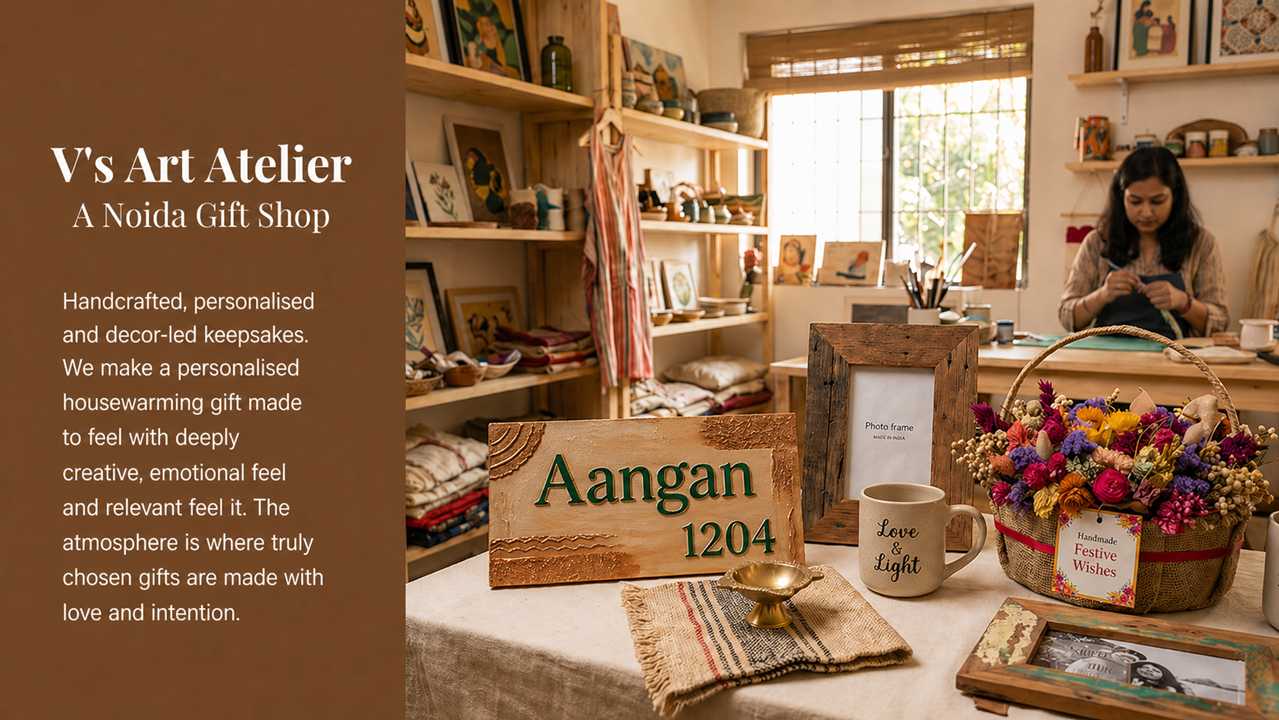 Handcrafted personalised wedding gift from Noida Gift Shop V’s Art Atelier
