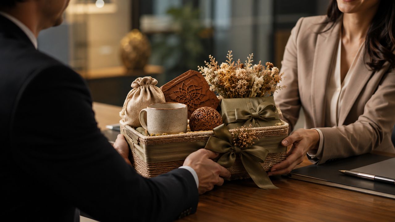 Corporate gifting companies in Noida offering handcrafted personalised gifts for meaningful client relationships